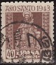 Spain 1943 Jubilee Year 40 CTS Brown Edifil 962. 962 u. Uploaded by susofe